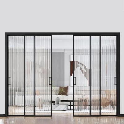 Home / Office Aluminium Bifold Sliding Doors Waterproof Aluminium Folding Glass Door