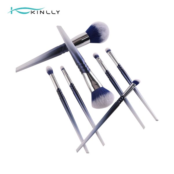Plastic Handle 9PCS Synthetic Makeup Brushes Eyeshadow Private Label