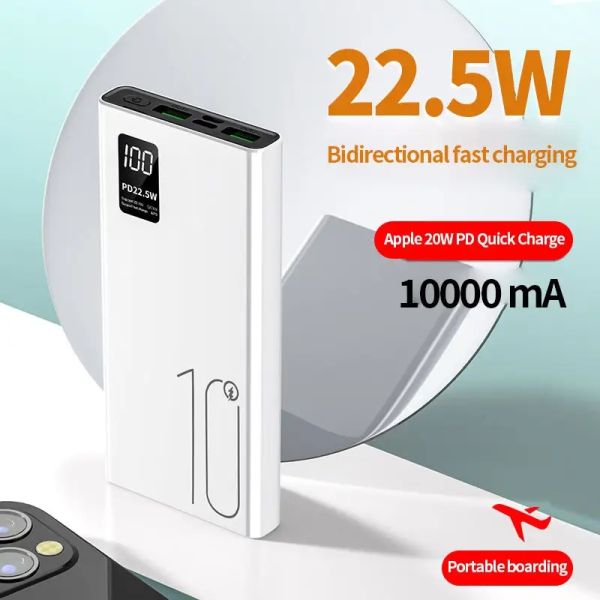 22.5W Type C Output Super Fast Charging Powerbank PD20W 10000mAh Power Bank