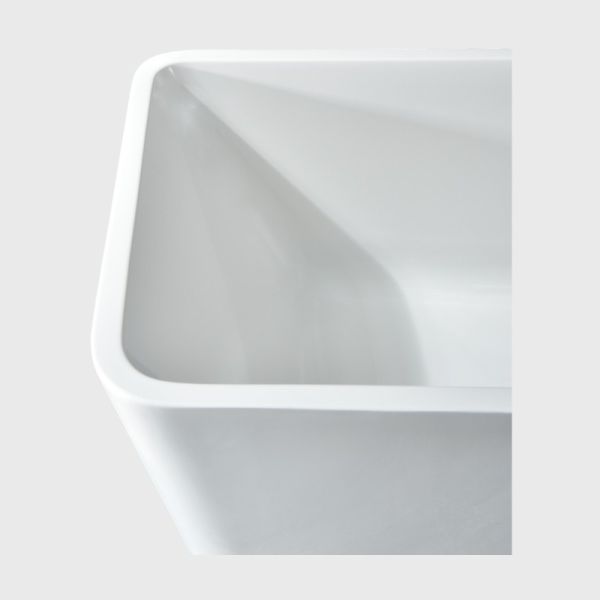 60 Inch Acrylic Freestanding Bathtub with 60 Gallon Capacity for 1-2 Person Spa-like Experience