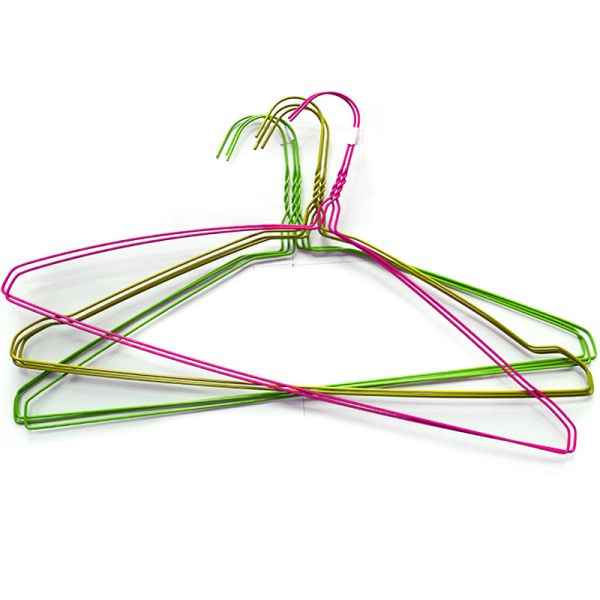 20.5cm Height Galvanized Wire Hangers Standard Size Suitable for Laundry Needs Sturdy and Corrosion Resistant