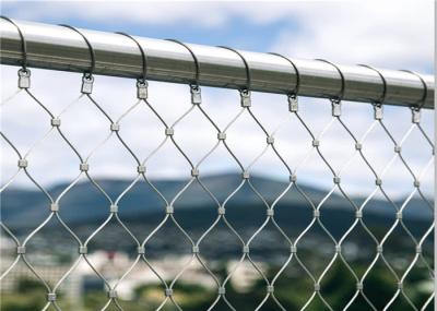 3mm Architectural Metal Mesh Panels / 60mm X 105mm 316 Flexible Stainless Steel Cable Mesh