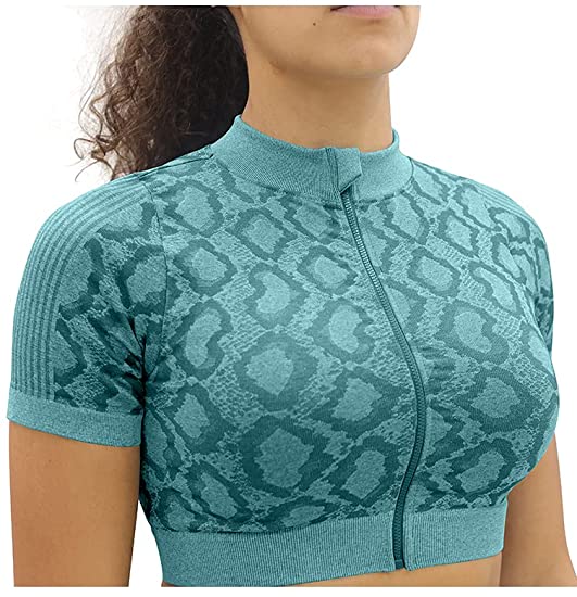 Застежка-молния фитнеса вверх по куртке и гетры йоги установила безшовный набор краткости йоги носки йоги