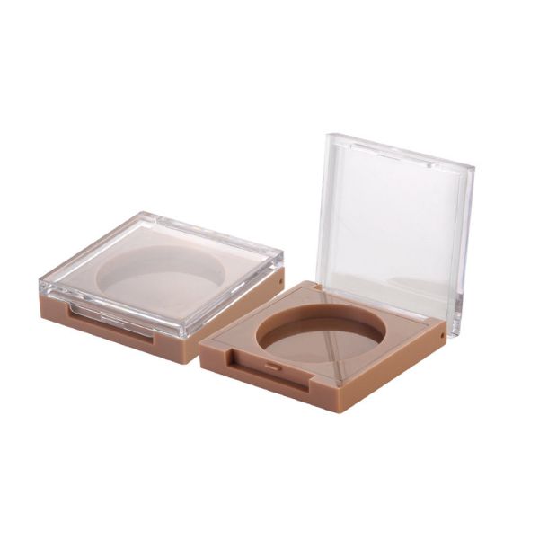 JL-EC205 Empty Square Plastic Eyeshadow Makeup Box Containers Durable Beauty Packaging