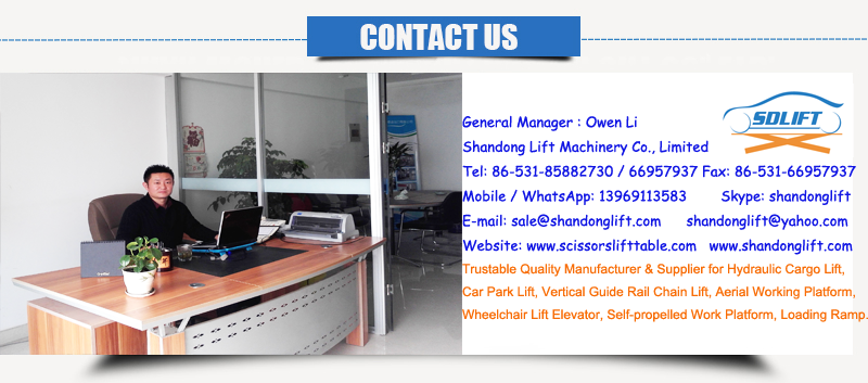 500kgs 10M Hydraulic Heavy Duty Scissor Lift Vertical Material Scissor Lift Platform With CE