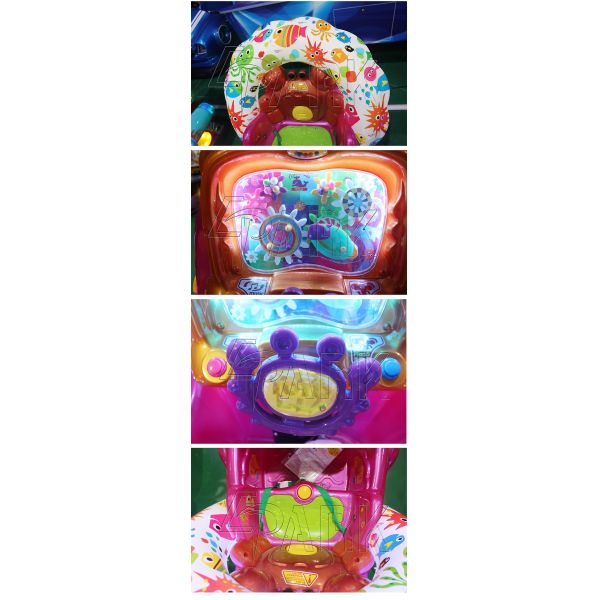 Cute Whale Plastic Material Coin Operated Game Machine / Kids Carnival Rides