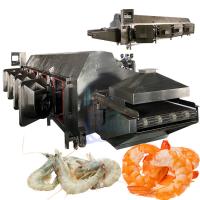 Máquina de blanqueamento de caranguejos de processamento de frutos do mar, com conveyor em túnel, em correia, máquina de caldeira a vapor para processamento de caranguejos cozidos