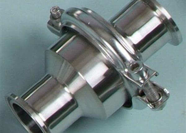 1/2-6 Sanitary Check Valves Non Porous Eccentric Design  Easy To Clean And Maintain