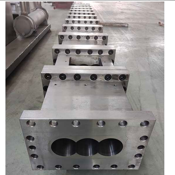 JCD65 co-rotating parallel triple screw extruder