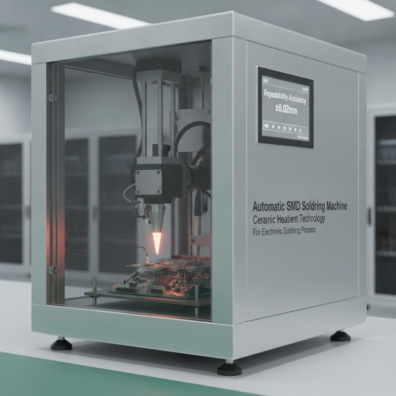Repeatability Accuracy ±0.02mm automatic smd soldering machine ceramic heating element technology for and electronic soldering process