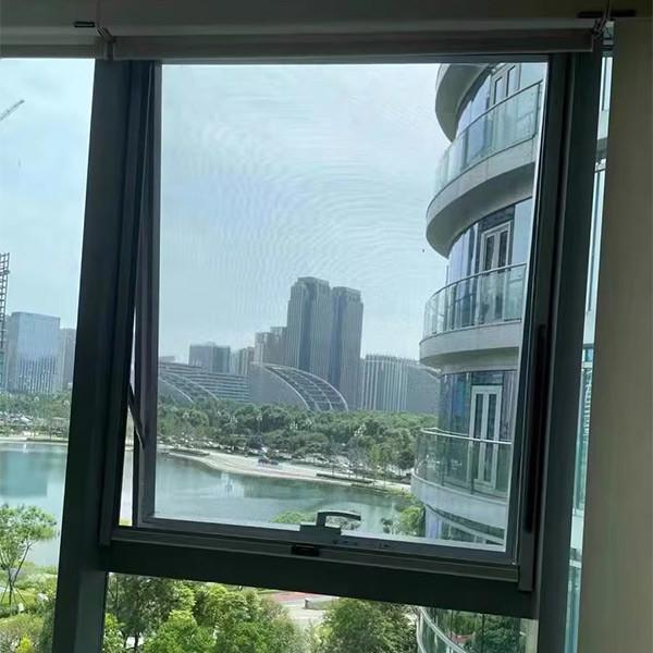 Black Fiberglass Gray Mesh Custom Made Roller Fly Screen Door