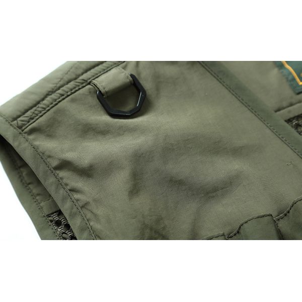 2022 Logotipo impreso a medida Pesca senderismo Utilidad táctica al aire libre Multi bolsillo Respirador de trabajo malla chalecos masculinos