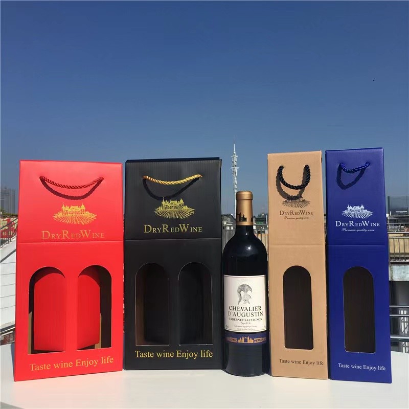 сумки упаковочной бумаги подарка яркого блеска сумок вина 120Gsm 150Gsm 170Gsm Kraft бумажные