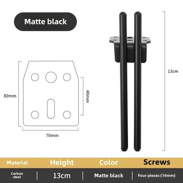 Wanjusheng Wholesale Furniture Accessories Metal Furniture Legs for Sofa Bed Foot Cabinets & Tea Tables