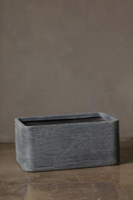 Acessórios da planta de HAIHONG Gray Retangular Outdoor Planters Artificial