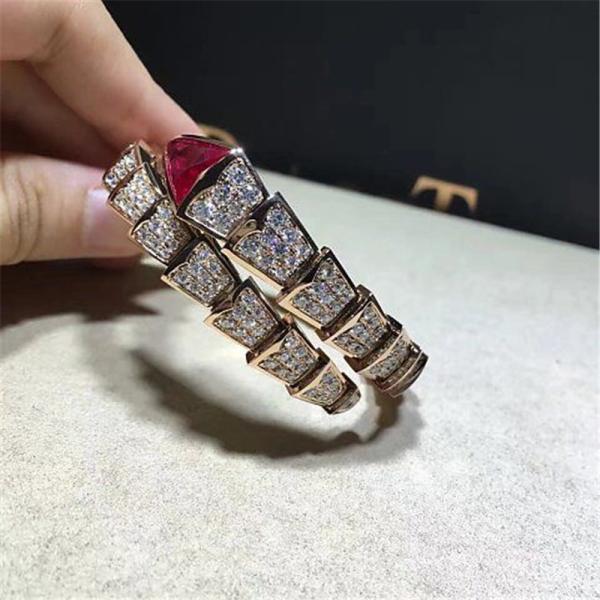 B Real diamond snake Bracelet 18k gold white gold yellow gold rose gold diamond Bracelet