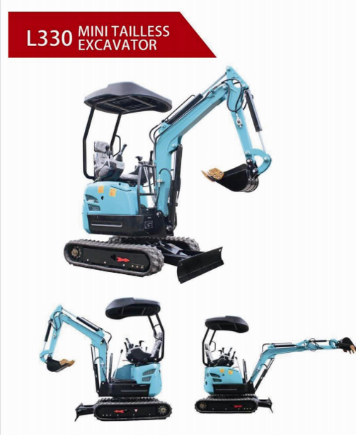 CHANGCHAI Engine Hydraulic Small Digger Crawler Tailless Mini Excavator L330 for Farms