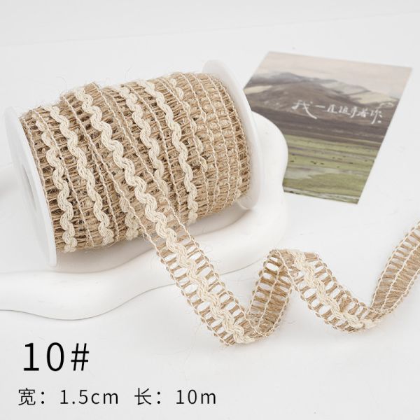 Рождественская коричневая ленточка из лопатки 5 мм-45 мм