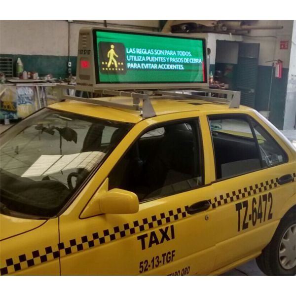 Дисплей приведенный водоустойчивого такси знака 12V P4 крыши такси верхний