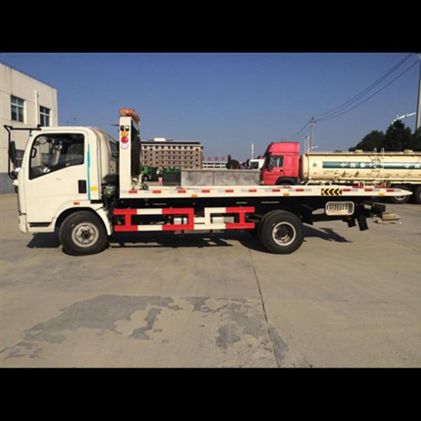 Car Carrier Flatbed Tow Truck Wrecker Truck Road Towing Truck 2 Persons' Seat