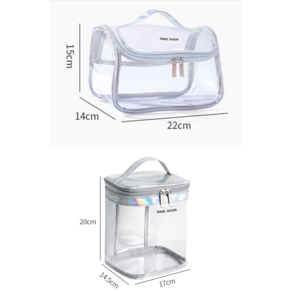 TPU Transparent Makeup Pouch Group Female Clear Plastic Makeup Bag Fitness
