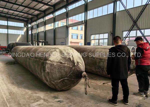 High Pressure Black Shiping Launching Heavy Lifting Inflatable Marine Rubber Airbag