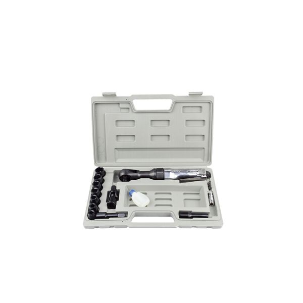 17PC Air Ratchet Wrench Kit: High Torque for Auto & Home Repair