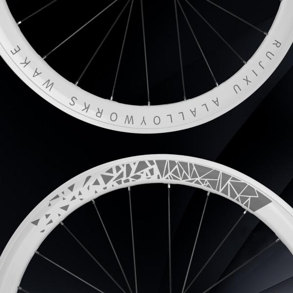 120psi 50mm V Brake Wheelset White Aluminum Alloy Road Bike Wheel Set With Center Lock Disc Brake