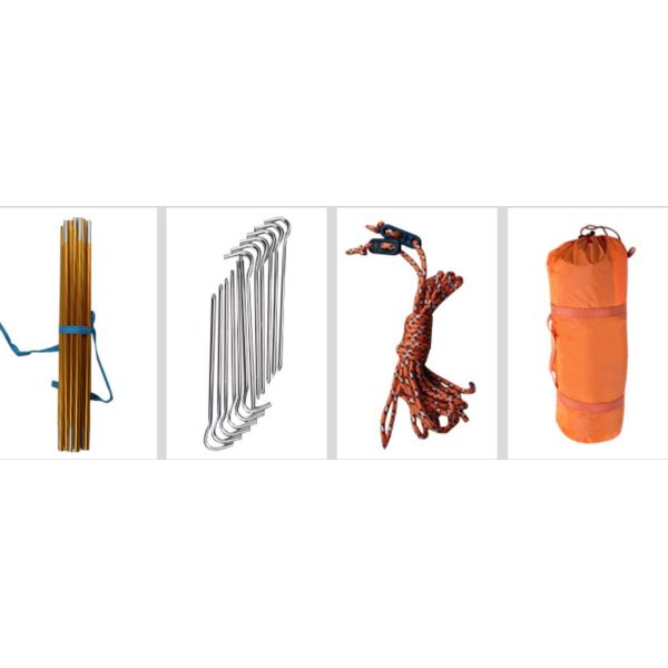 Внешние палаточные палатки Уютный и легкий дизайн 210D полиэстер Ripstop Дождь и солнечная защита Подходит для 2-3 человек