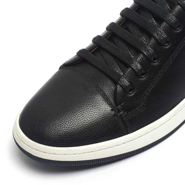 Summer Anti Odor Breathable Mens Leather Sneakers