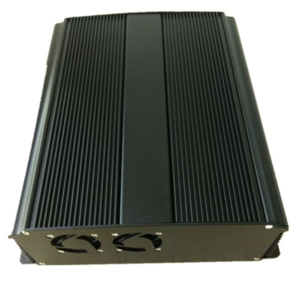 Mini-itx WallMount Bracket Aluminum Case Car PC Enclosure Embedded IPC Industrial Carputer Cases With 2 Fan 4010 Ports
