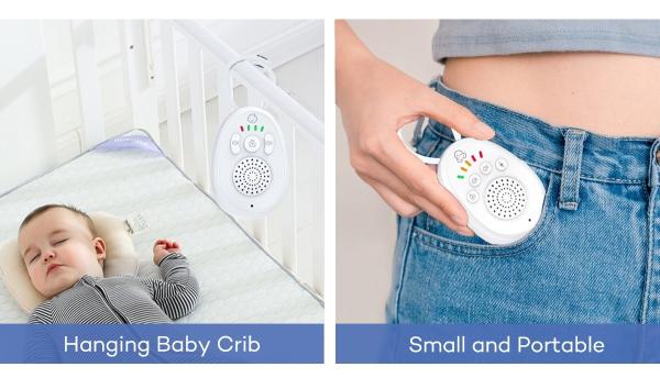 Digital Baby Audio Monitor 1000ft Long Range Sound Indicator Volume Control