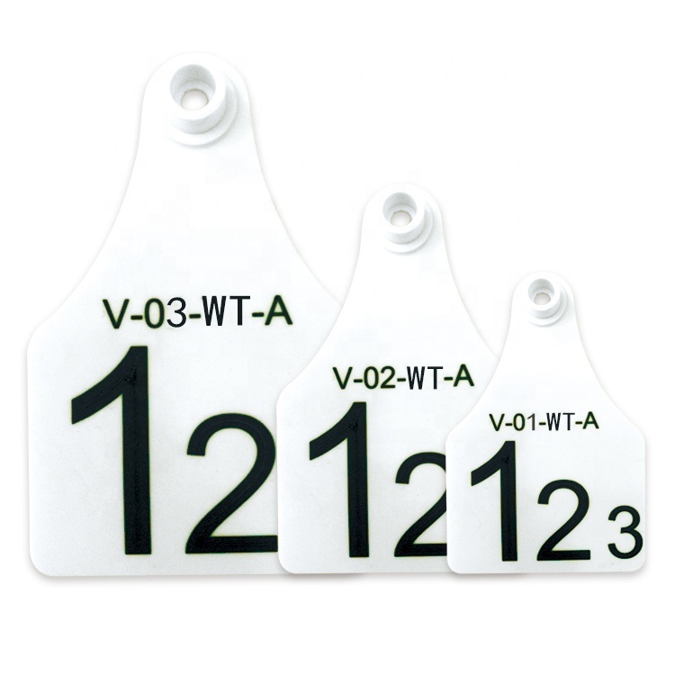 FOFIA ET921 Plastic Cow Ear Tags Animal Tracking Laser Coding Various Sizes Bovine Cattle Sheep Pig Farm Use with Number