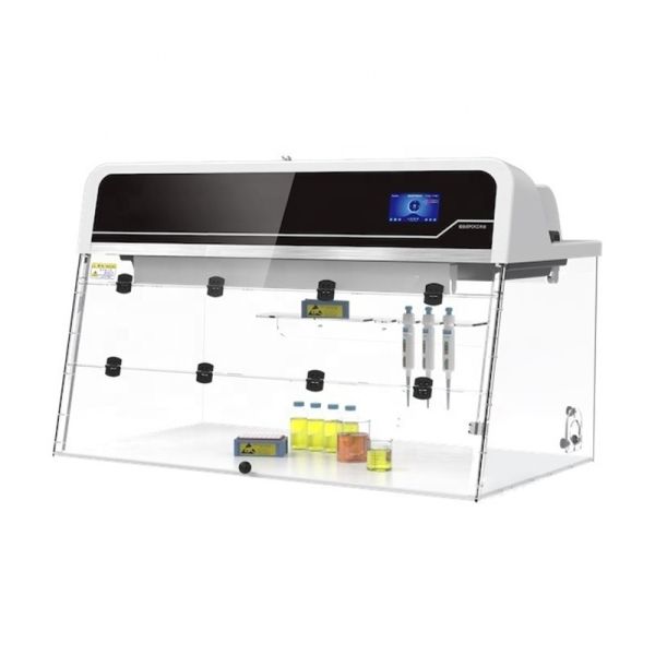 Germicidal UV Lamp PCR Workstation with Vertical Laminar Airflow and HEPA Filtration