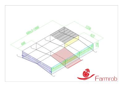 Automatic Poultry Battery Cage System Centralized Management Quail Battery For Quail Rearing