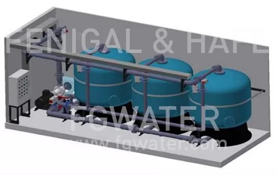 500 M³/day Containerized BWRO System with 70% Recovery Rate and 1.04 kWh/m³ Energy Consumption