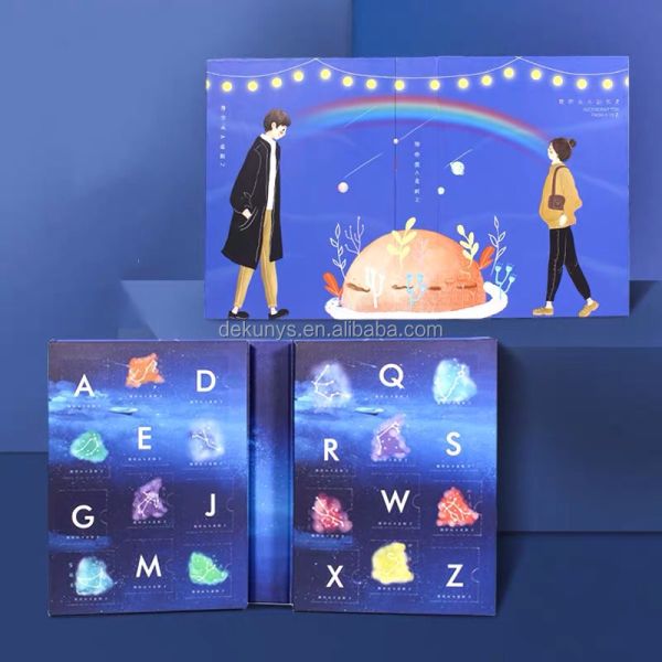 Матовый/блестящий ламинированный шоколадный календарь для праздников