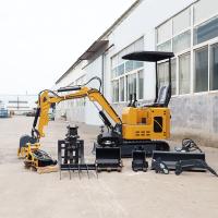 Engenharia da Construção Micro Excavadora Casa Jardim Agricultura Utilização Crawler Hidráulica 1t 1.2t 1.5t 2t Mini Excavadora