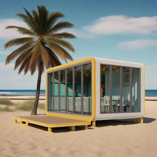 Modern Micro Prefabricated House 8700kg Capsule Mobile Home With Modular Design