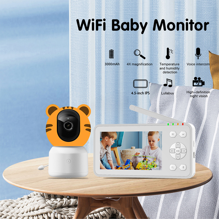 Smart Baby Pet Surveillance Camera Monitor with Two Way Communication Infrared Night Vision Remote Monitoring Through Tuya App