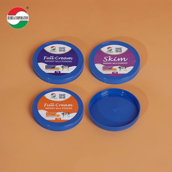 Food Grade 502# 125mm Plastic PP PE Cover Lid For Milk Powder Bottle ISO / SGS / FDA / FSSC Approved