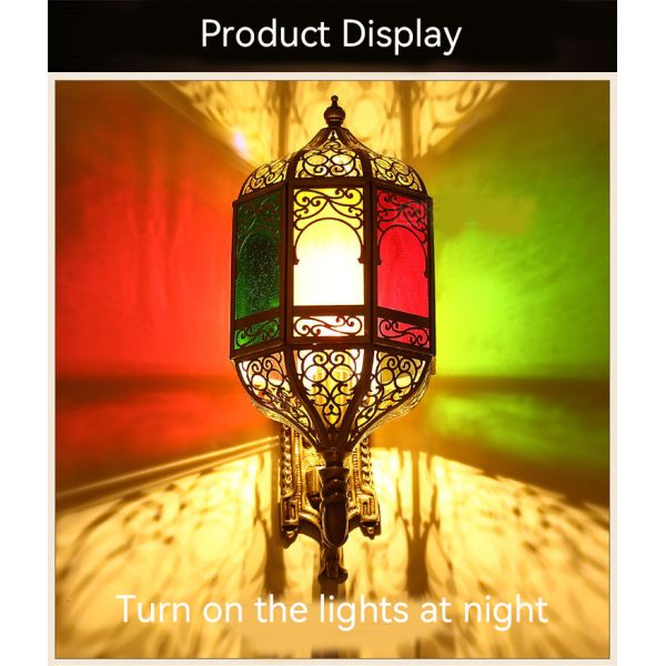 Projet d'éclairage pour balcon de couleur en cuivre vintage