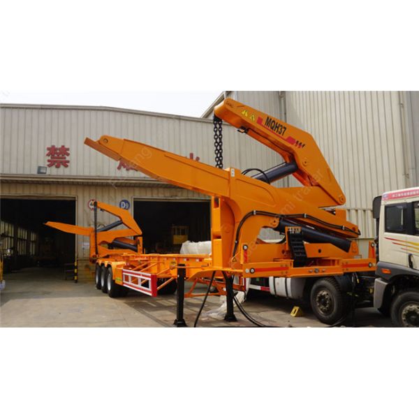 40ft Side Loader Trailer Chassis Truck Trailer , China Box Loader Side Lifter Truck