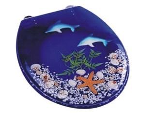 poly-resin toilet seat cover,decor toilet seat,tranparent toilet seat