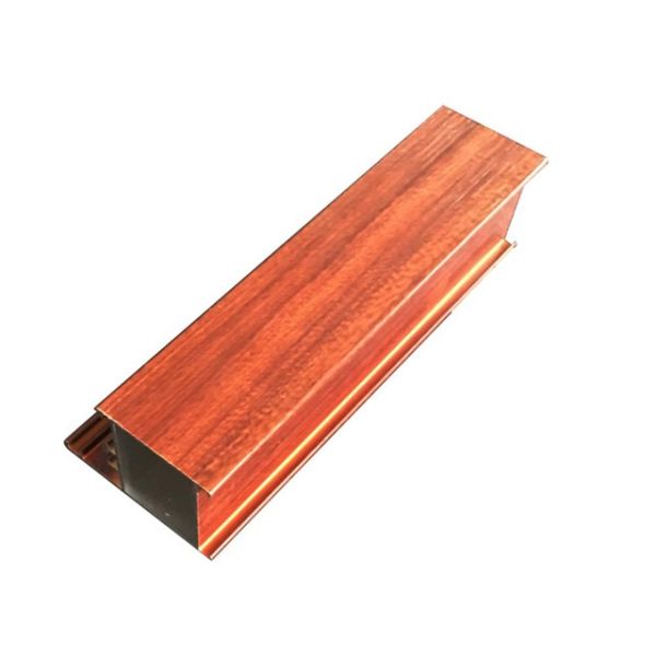 Aluminum Extrusion New Design Wood Finish Aluminium Profiles For Windows & Doors