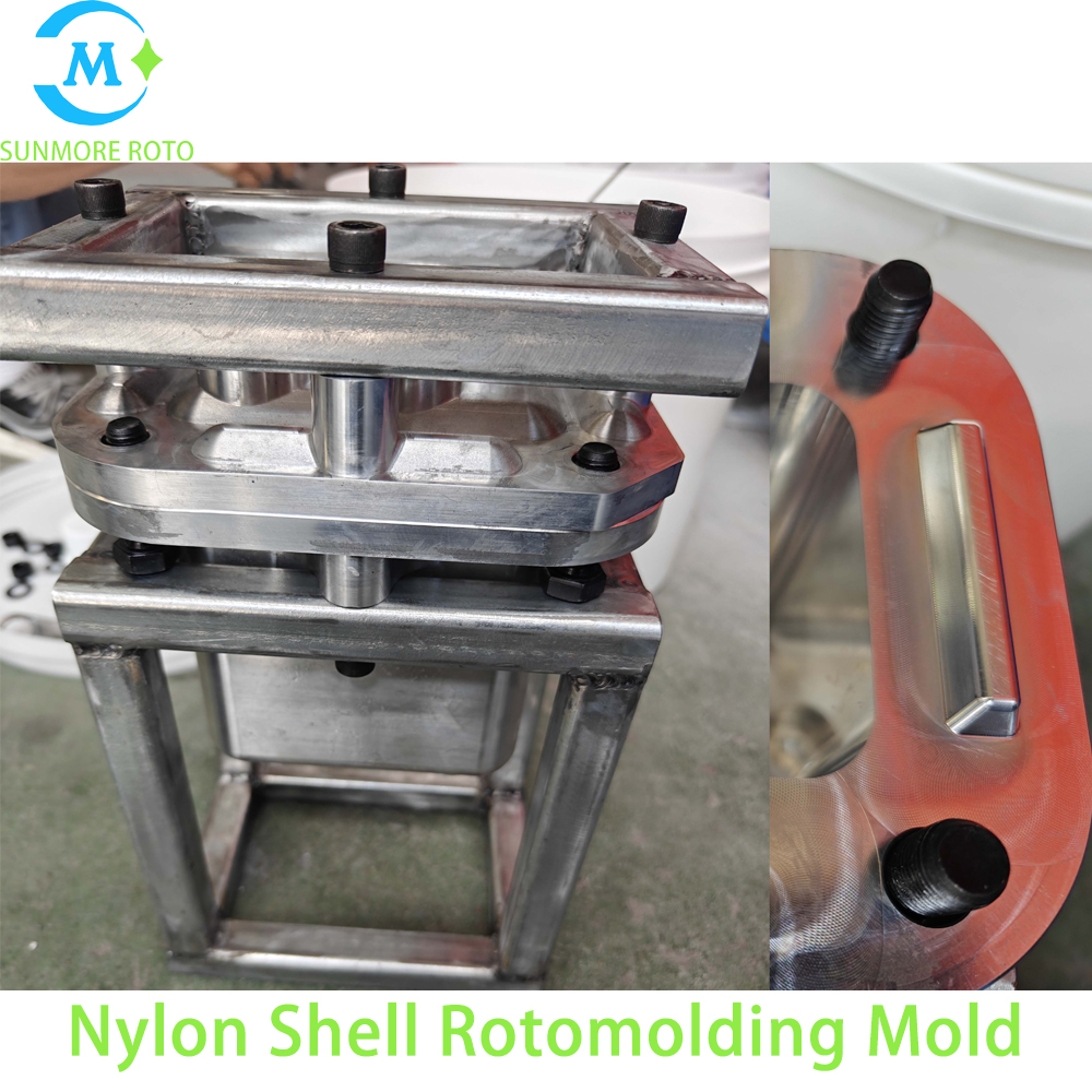 SUNMORE ROTO Custom Aluminum Rotomolding Mold For Nylon Plastic Shell, CNC