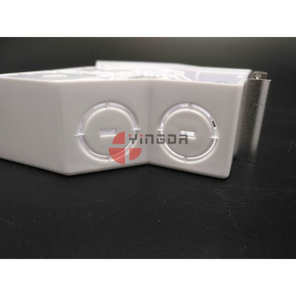 Коробка белого крытого ДИН оптического волокна терминальная, пластиковые ядри коробки 12 прекращения
