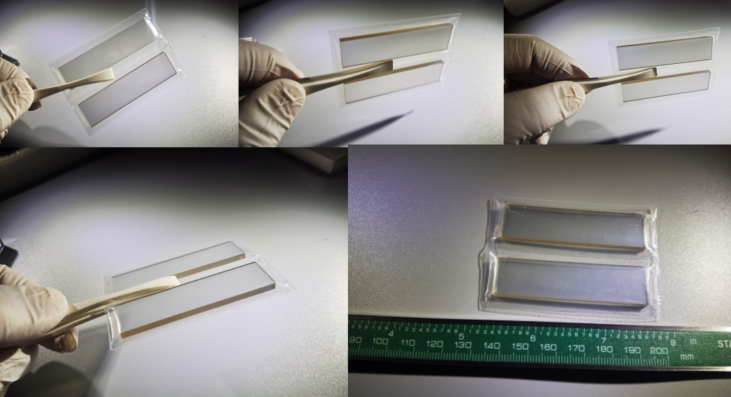 вафля 4H кремниевого карбида 10 x 10 x 0.5mm - обломоки n SiC Кристл