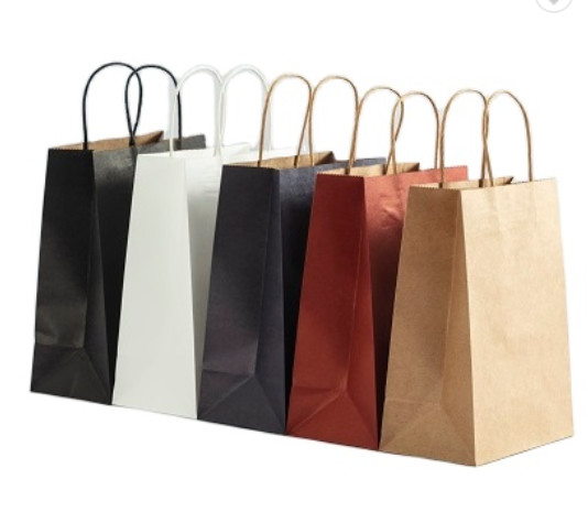 Double Wall 28*22*28cm Eco Friendly Paper Bag