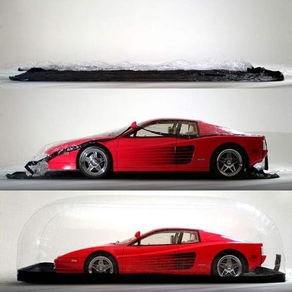 Transparent Inflatable Car Capsule / Storage / Covers / Garage Approved CE